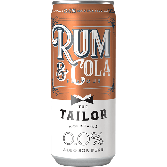 The Tailor sycený nealkoholický nápoj s příchutí rumu s kolou 330 ml