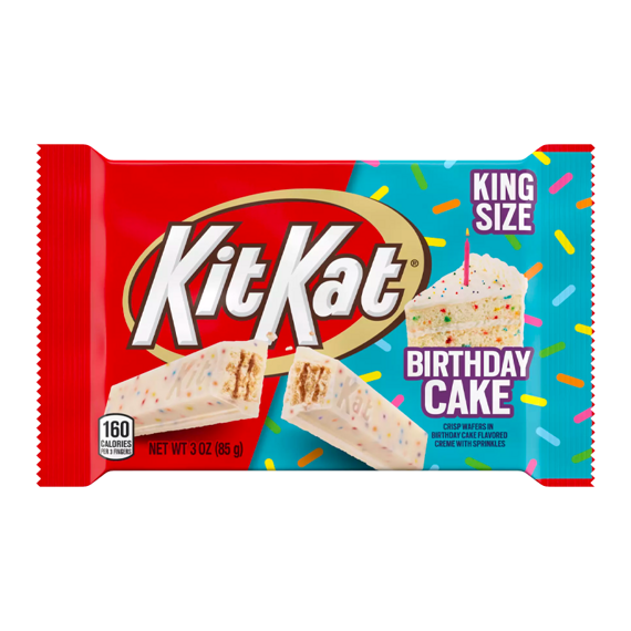 Kit Kat sušenka s náplní a polevou s příchutí narozeninového dortu 85 g