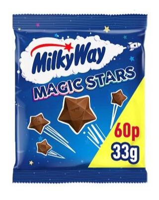 Milky Way hvězdičky z mléčné čokolády PM 33 g