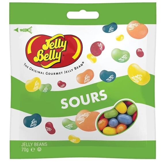 Jelly Belly Jelly Beans žvýkací bonbonky s kyselou příchutí 70 g