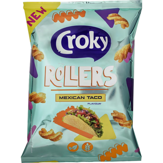 Croky corn rolls with the flavor of Mexican tacos 100 g