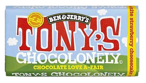 Tony's Ben & Jerry's white chocolate with pieces of cookies with strawberry cake flavor 180 g