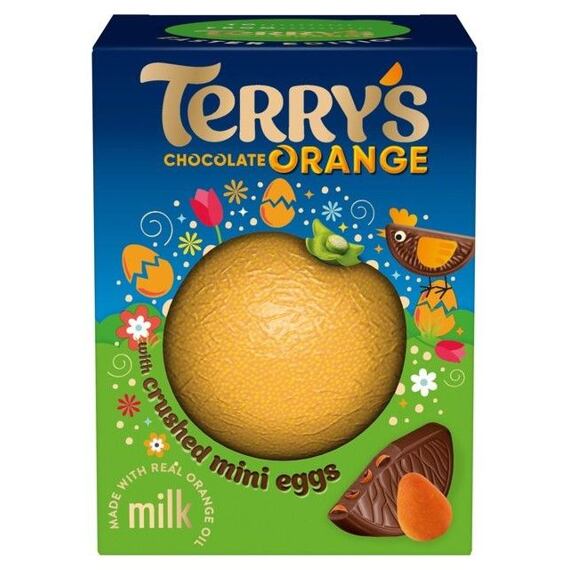 Terry's mléčná čokoláda s pomerančovým olejem a kousky cukrové skořápky 152 g