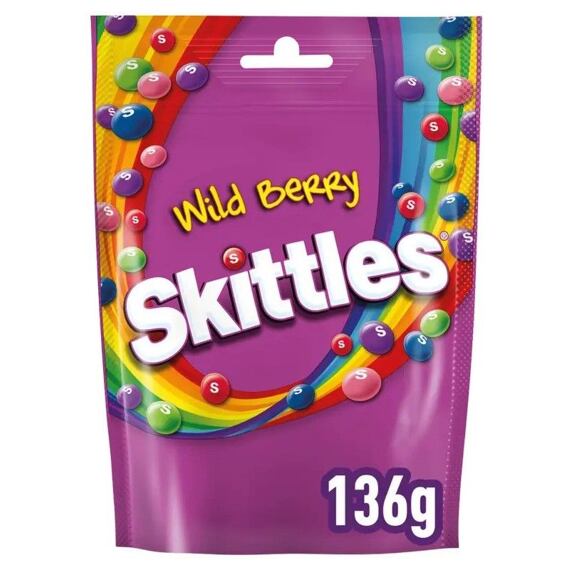 Skittles žvýkací bonbonky s příchutí lesních plodů 136 g