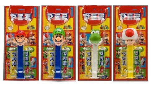 PEZ Nintendo Super Mario cukrové bonbonky 1 ks 17 g