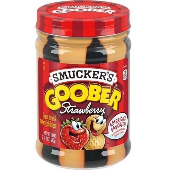 Smucker's Goober arašídové máslo s jahodovým džemem 510 g