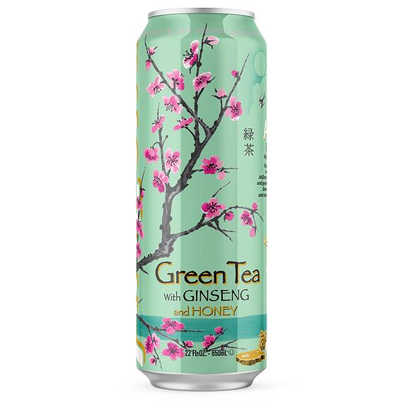 Arizona extra sweet green iced tea with ginseng and honey 650 ml