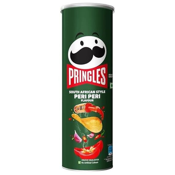 Pringles chips with the flavor of Peri Peri peppers 102 g