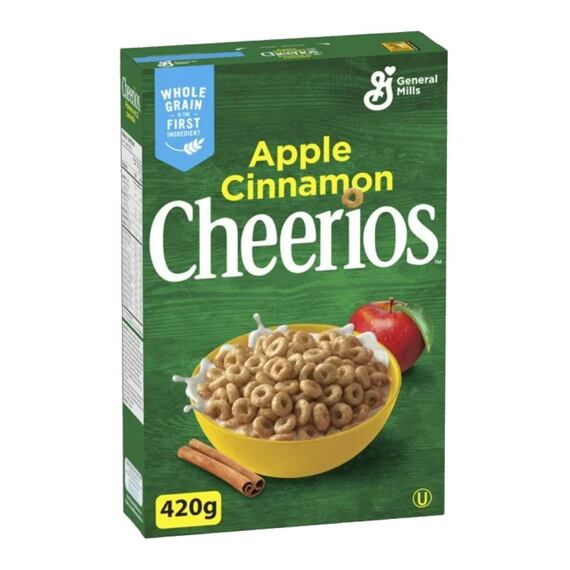 Cheerios celozrnné cereálie s příchutí jablka a skořice 420 g
