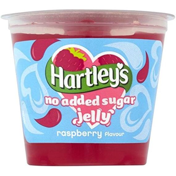 Hartley's želé s malinovou příchutí se sníženým obsahem cukru 115 g