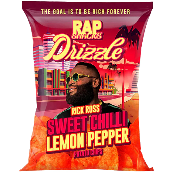 Rap Snacks Rick Ross chips with lemon and sweet chili pepper flavor 71 g