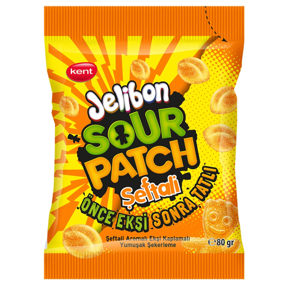 Sour Patch Kids Jelibon želé bonbony s příchutí broskve 80 g