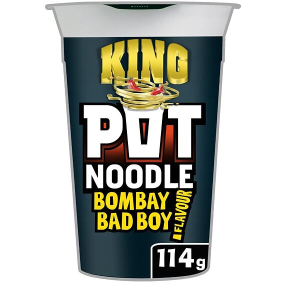 King Pot Noodle instantní nudle s příchutí indického kuřecího kari 114 g