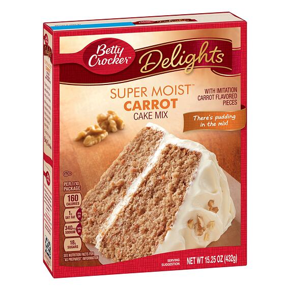 Betty Crocker Delights Super Moist Carrot Cake Mix 432 g