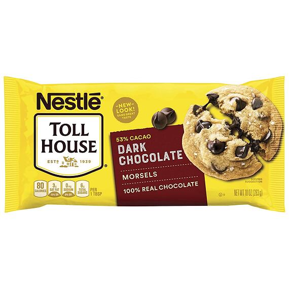 Nestlé Toll House dark chocolate pieces for baking and cooking 283 g