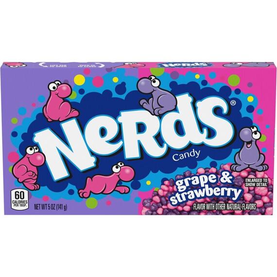 Nerds sweet and sour candies with grape and strawberry flavor 141 g