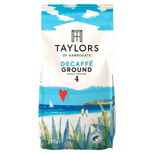 Taylors of Harrogate mletá pražená káva bez kofeinu 227 g