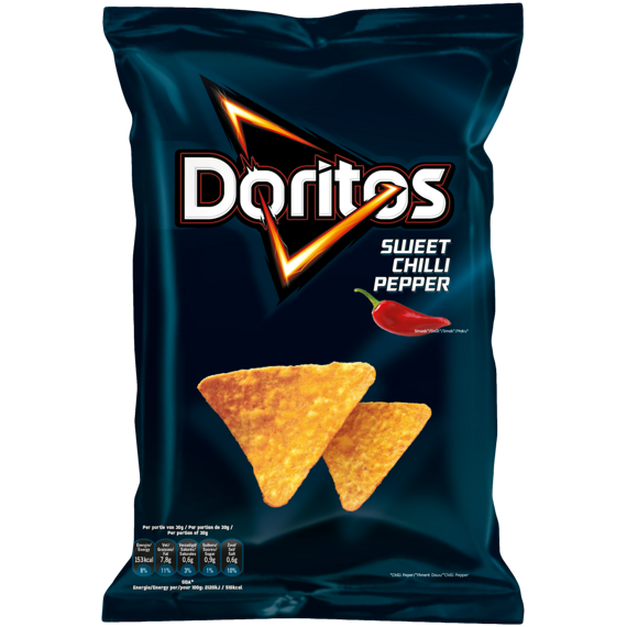 Doritos kukuřičné tortillové chipsy s příchutí sladké chilli papričky 272 g