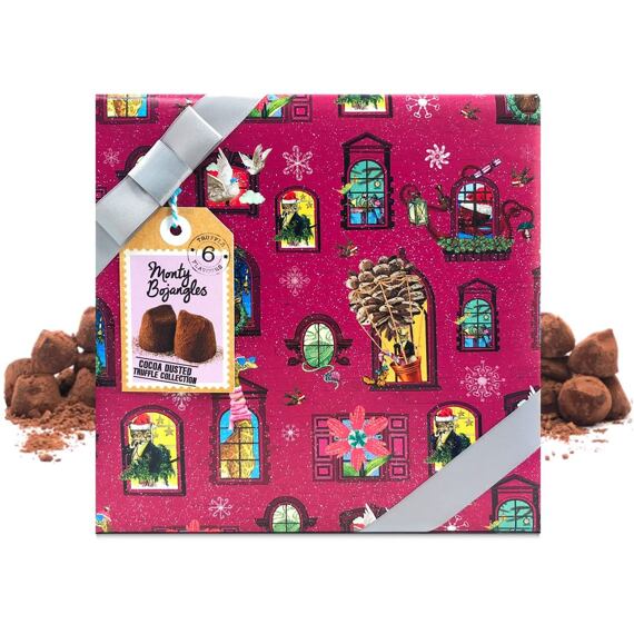 Monty Bojangles mix čokoládových lanýžů - růžová krabička 265 g