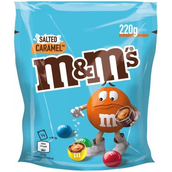 M&M's čokoládové bonbonky s příchutí slaného karamelu 220 g