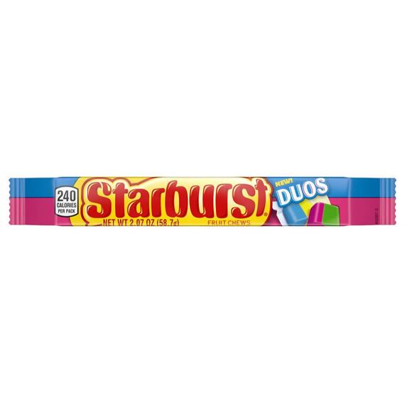 Starburst žvýkací bonbony s příchutí maliny, jahody a vodního melounu 58,7 g