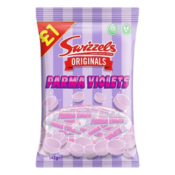 Swizzels Parma Violets cucavé bonbony s příchutí fialky 142 g