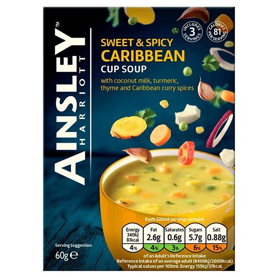 Ainsley Harriott sladko-pikantní polévka s karibským kořením a kokosovým mlékem 60 g