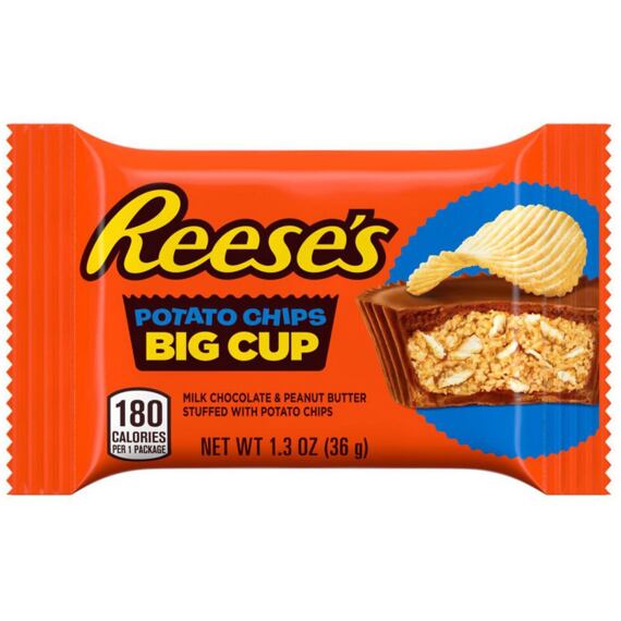Reese's čokoládový košíček plněný arašídovým máslem s kousky chipsů 36 g