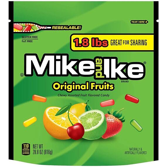 Mike and Ike žvýkací bonbony ovocných příchutí 816 g