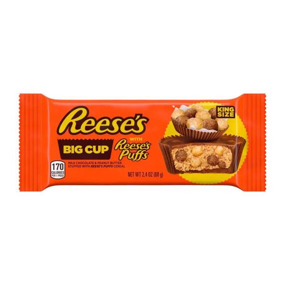 Reese's čokoládový košíček plněný arašídovým máslem s kousky cereálních kuliček 68 g