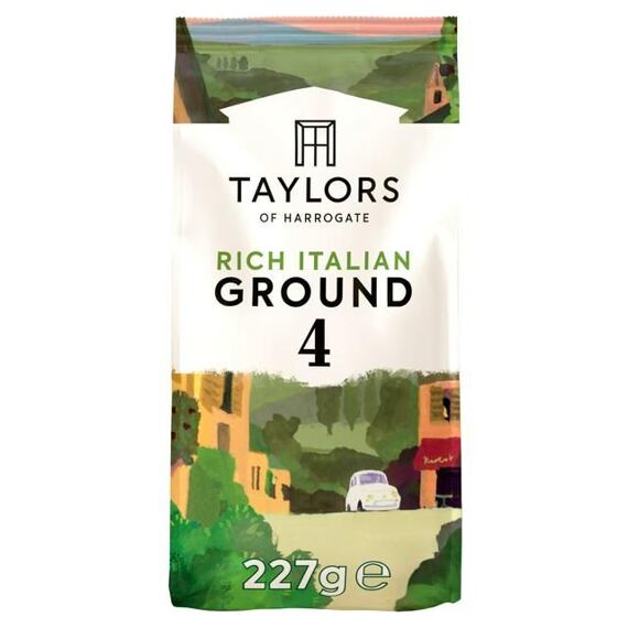 Taylors Rich Italian mletá pražená káva 227 g