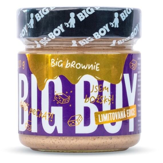 BIG BOY® Big Brownie - Lískový krém s kešu a bílou čokoládou 220 g