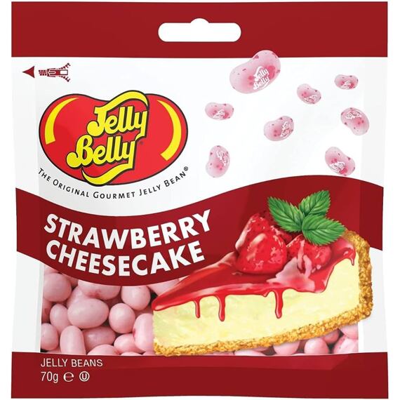 Jelly Belly Jelly Beans žvýkací bonbonky s příchutí jahodového cheesecaku 70 g