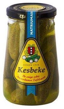 Kesbeke pickled cucumbers in sweet and sour pickle without salt 180 g