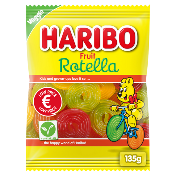 Haribo jelly candies in the shape of snails 135 g