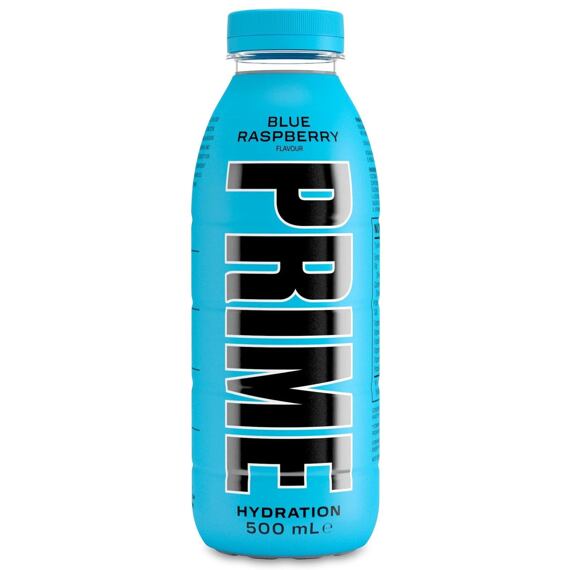 PRIME hydration drink with blue raspberry flavor 500 ml UK