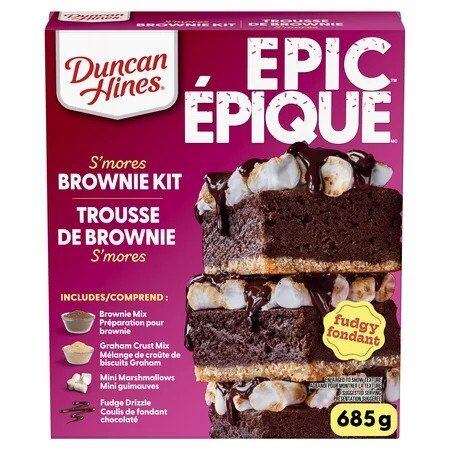 Duncan Hines Epic S'mores brownie mix 685 g