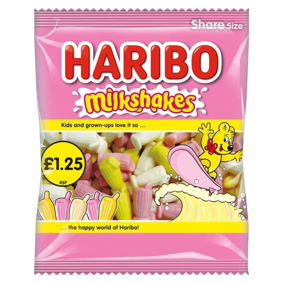 Haribo chewing candies with milkshake flavor 140 g PM