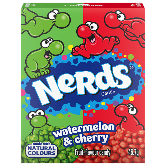 Nerds candies with watermelon and cherry flavors 46.7 g