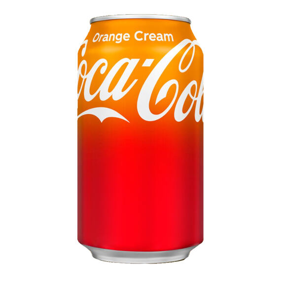 Coca Cola Orange Cream sycený kolový nápoj s příchutí pomeranče a krémové vanilky 355 ml