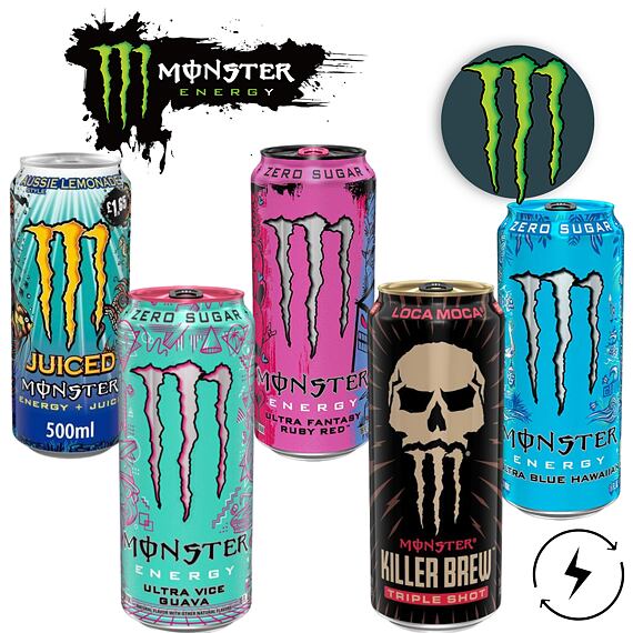 Energetická pecka s Monster Energy