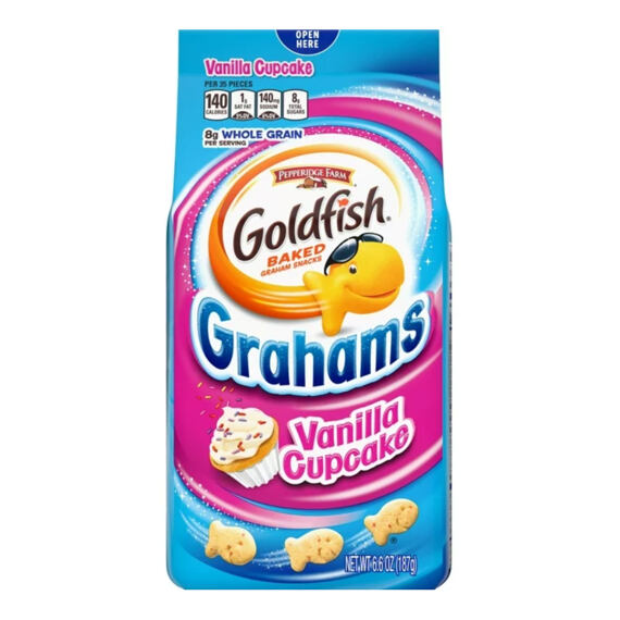 Goldfish grahamové krekry s příchutí vanilkového cupcaku 187 g