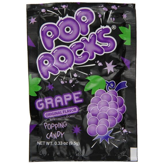 Pop Rocks praskající bonbonky s příchutí hroznového vína 9,5 g