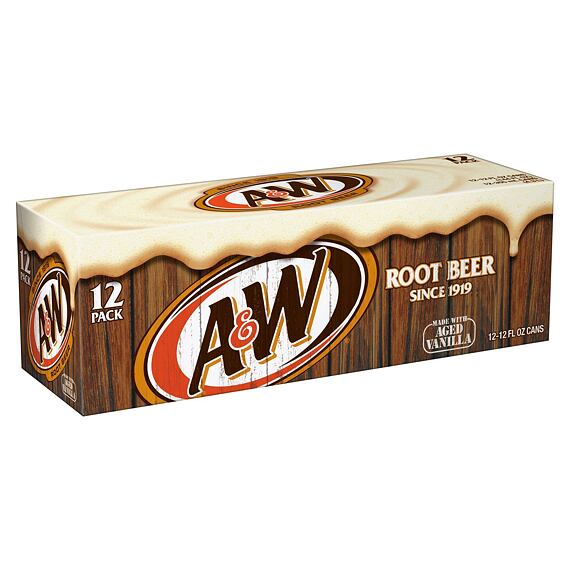 A&W limonáda s příchutí kořenového piva 355 ml celé balení 12 ks