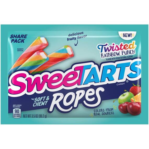 SweeTarts Ropes Twisted Rainbow Punch 99,2 g