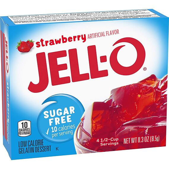 Jell-O Sugar Free Strawberry 8,5 g