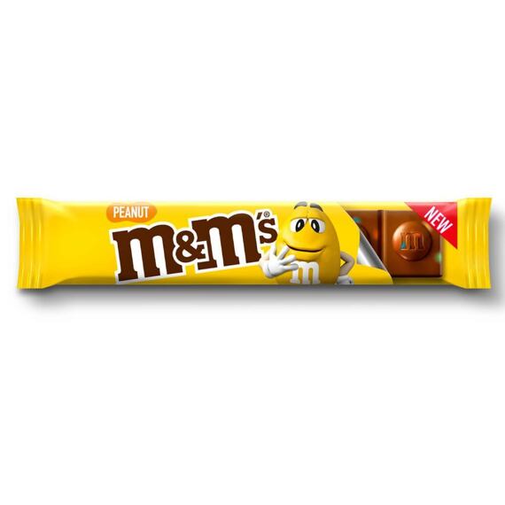 M&M's čokoládová tyčinka s mini bonbonky a arašídy 34 g