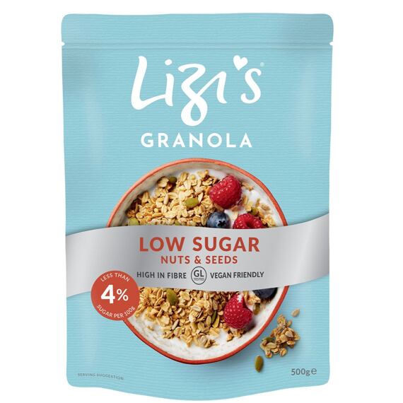 Lizi's granola s ořechy s nízkým obsahem cukru 500 g