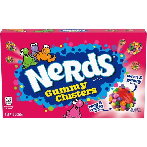 Nerds Gummy Clusters žvýkací bonbony ve skořápce s ovocnými příchutěmi 85 g