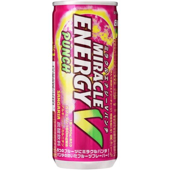 Sangaria Miracle Energy-V energetický nápoj s příchutí ovocného punče 250 ml